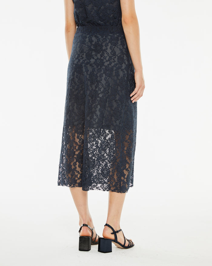 System Action Falda Midi Blonda Con Goma En La Cintura