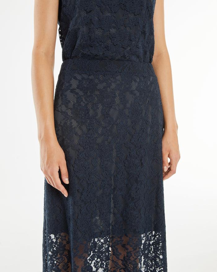 System Action Falda Midi Blonda Con Goma En La Cintura