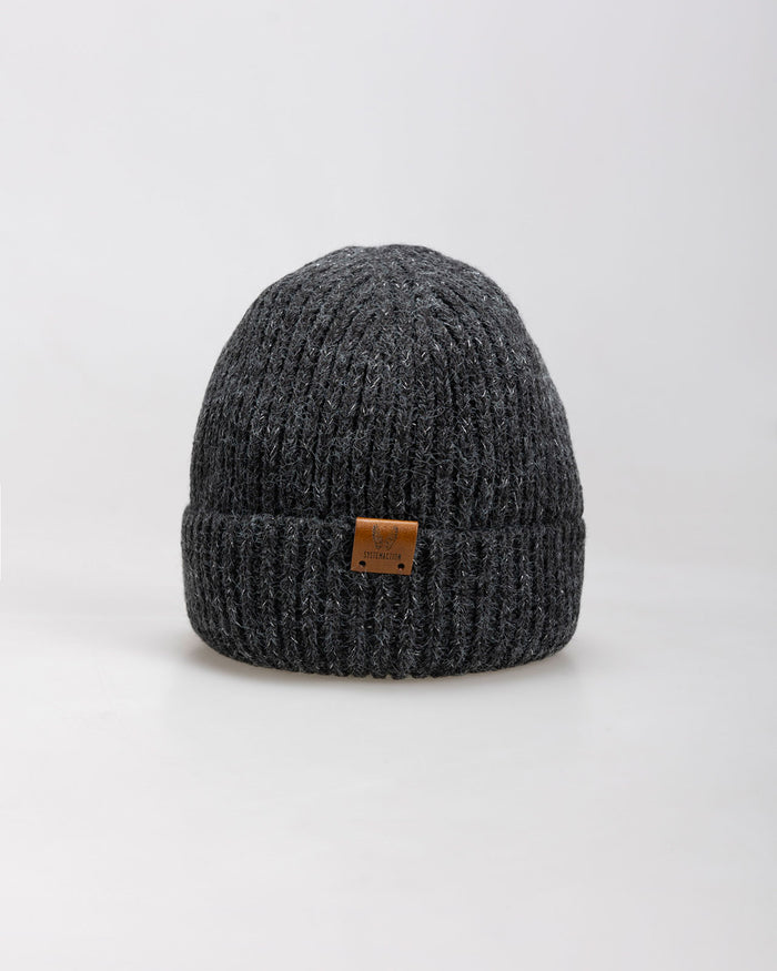 system action Gorro de punto con aranés acabado vuelta girada