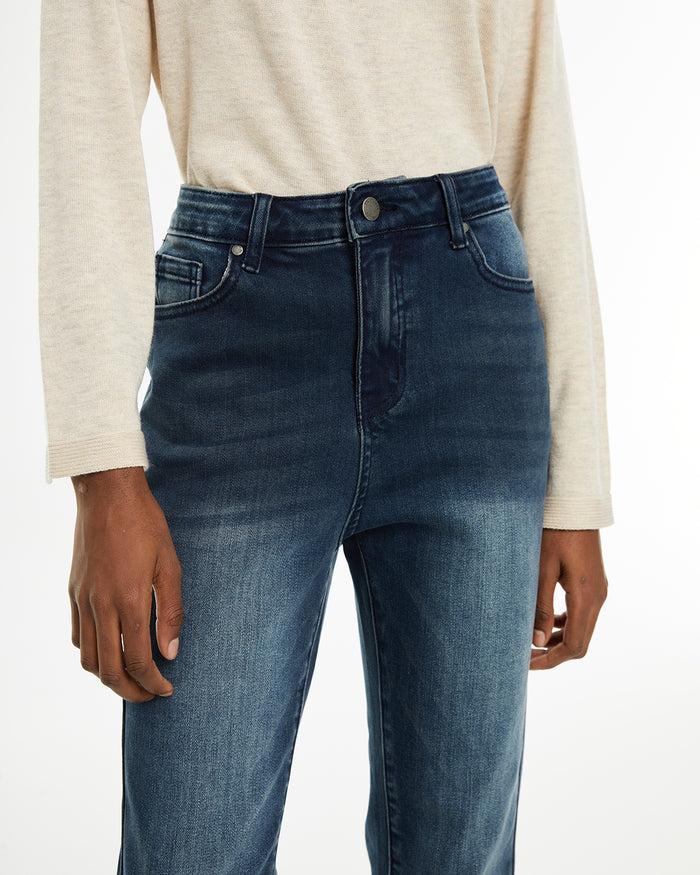 System Action Jeans Acampanados De Tiro Medio Con Bolsillos Delanteros