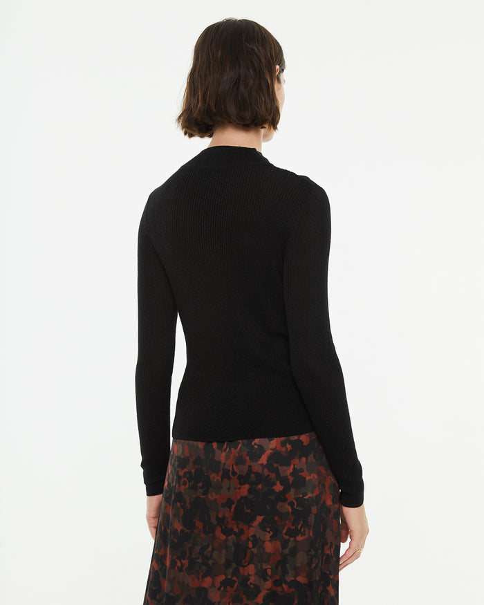 System Action Jersey Ajustado Con Brillo Detalle Cut Out