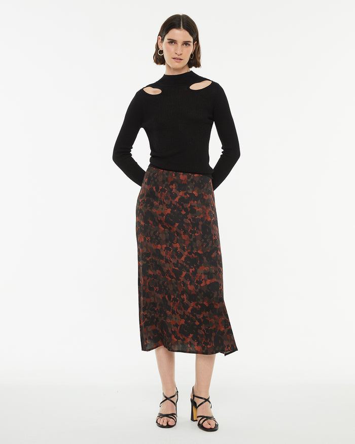 System Action Jersey Ajustado Con Brillo Detalle Cut Out