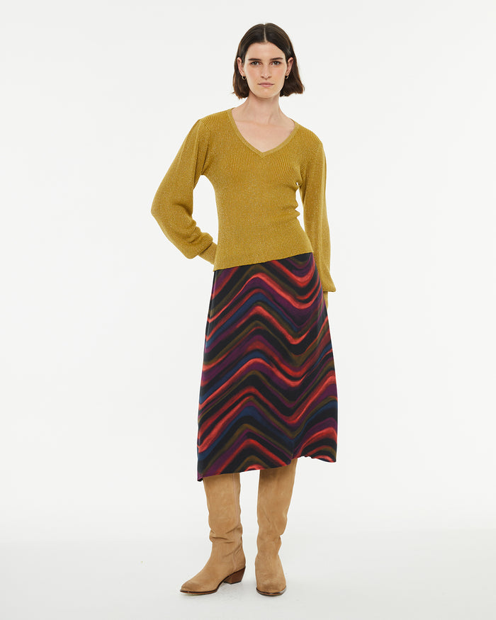 System Action Jersey Con Brillo Manga Larga Abullonada