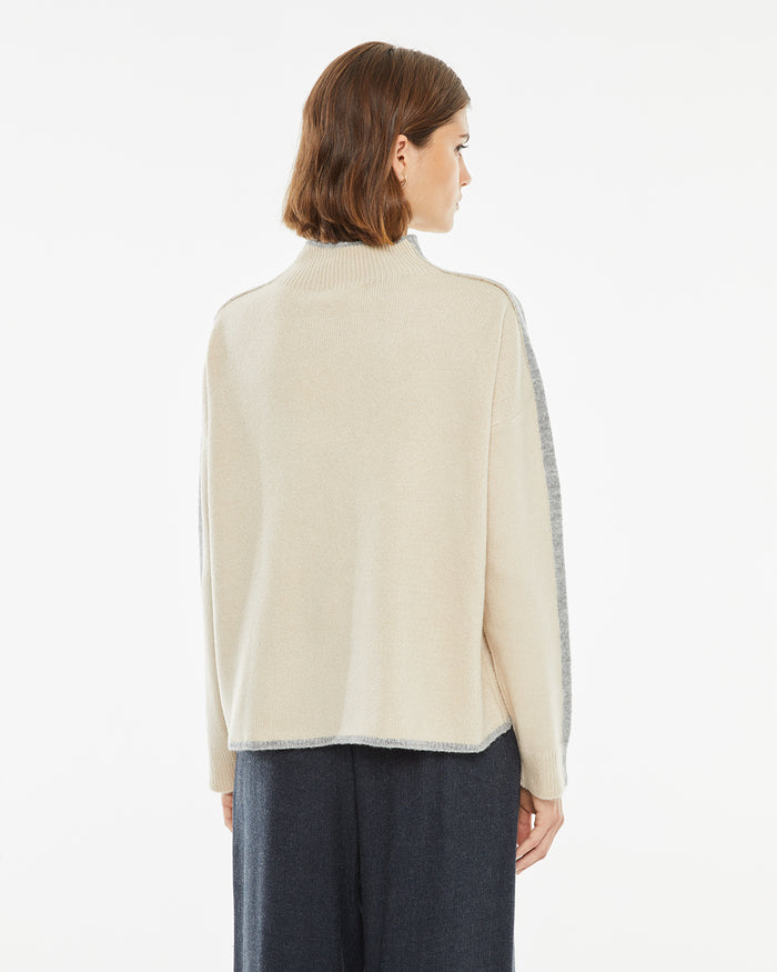 System Action Jersey Cuello Cisne Con Linea A Contraste En Cuello