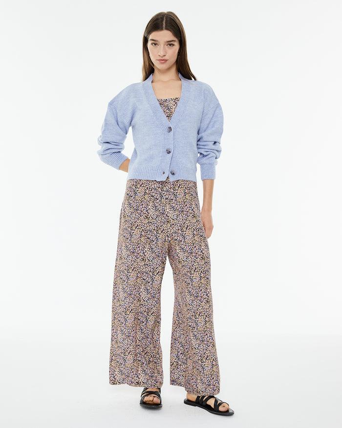 System Action Jersey De Mujer Escote Pico Cierre Triple Botón Delantero