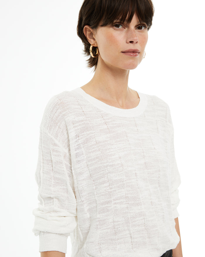 System Action Jersey De Punto Estructurado Geométrico