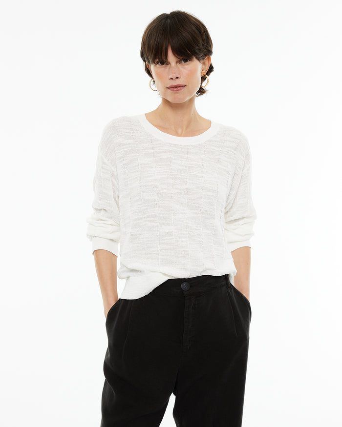 system action Jersey de punto estructurado geométrico