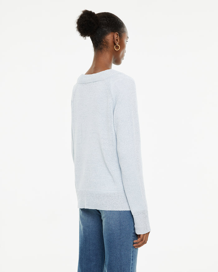 System Action Jersey Escote Pico Con Aberturas Laterales Y Acabados Rib