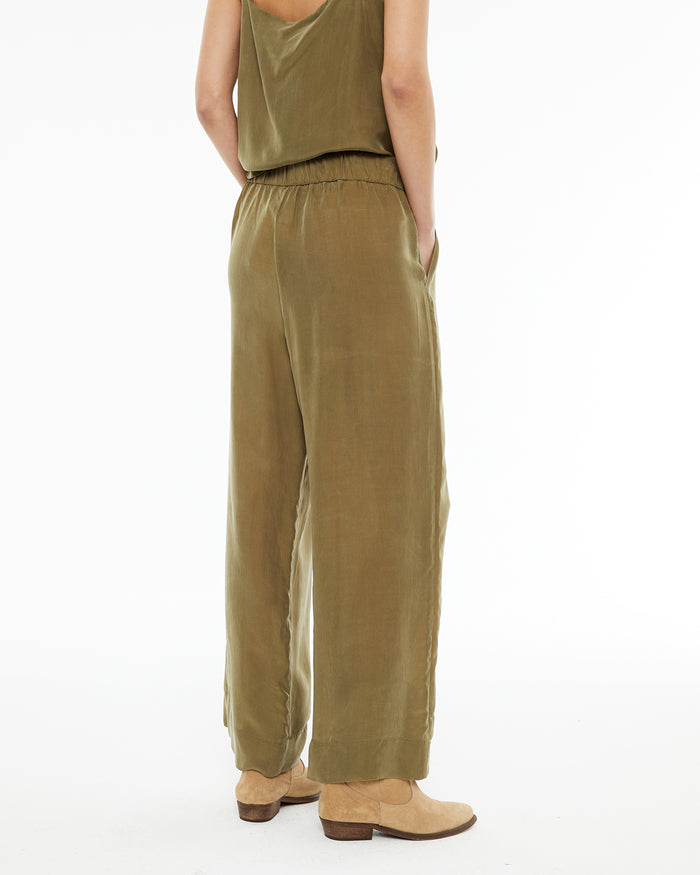 System Action Pantalón Ancho Con Bolsillos Laterales Y Goma Cintura