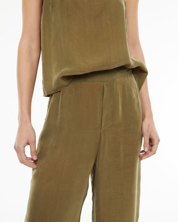 System Action Pantalón Ancho Con Bolsillos Laterales Y Goma Cintura