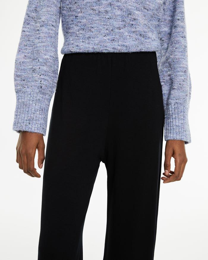 System Action Pantalón Básico Elástico Evasé Con Goma Cinturilla