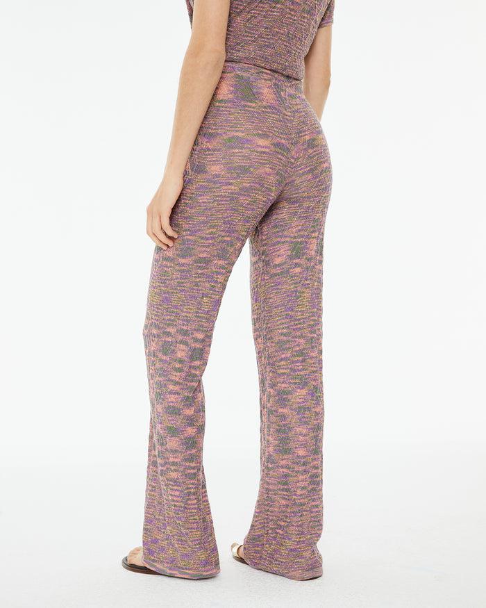 System Action Pantalón De Punto Con Lúrex Entallado