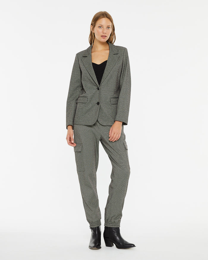 system action Pantalón jogger jacquard bolsillos cargo