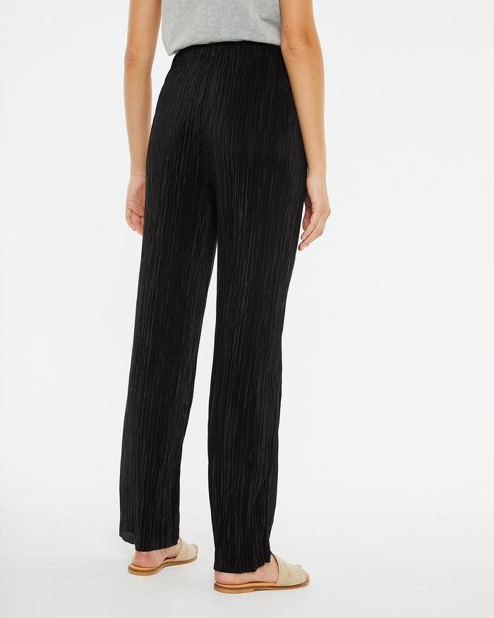 System Action Pantalón Largo Plisado Con Bolsillos Y Goma En Cinturilla