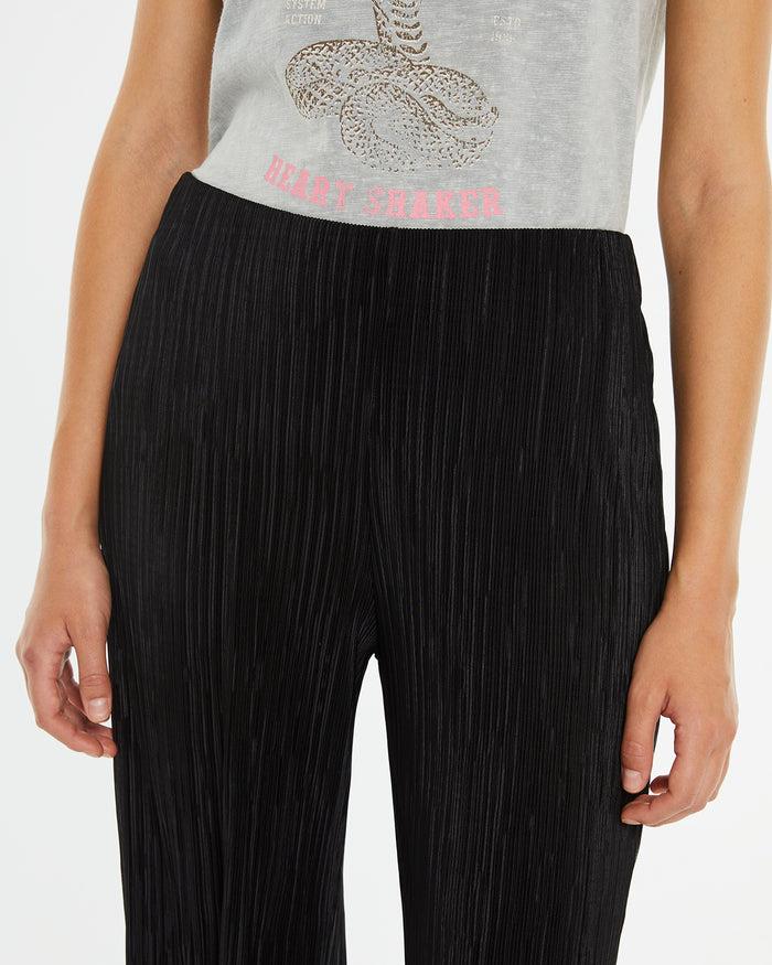 System Action Pantalón Largo Plisado Con Bolsillos Y Goma En Cinturilla