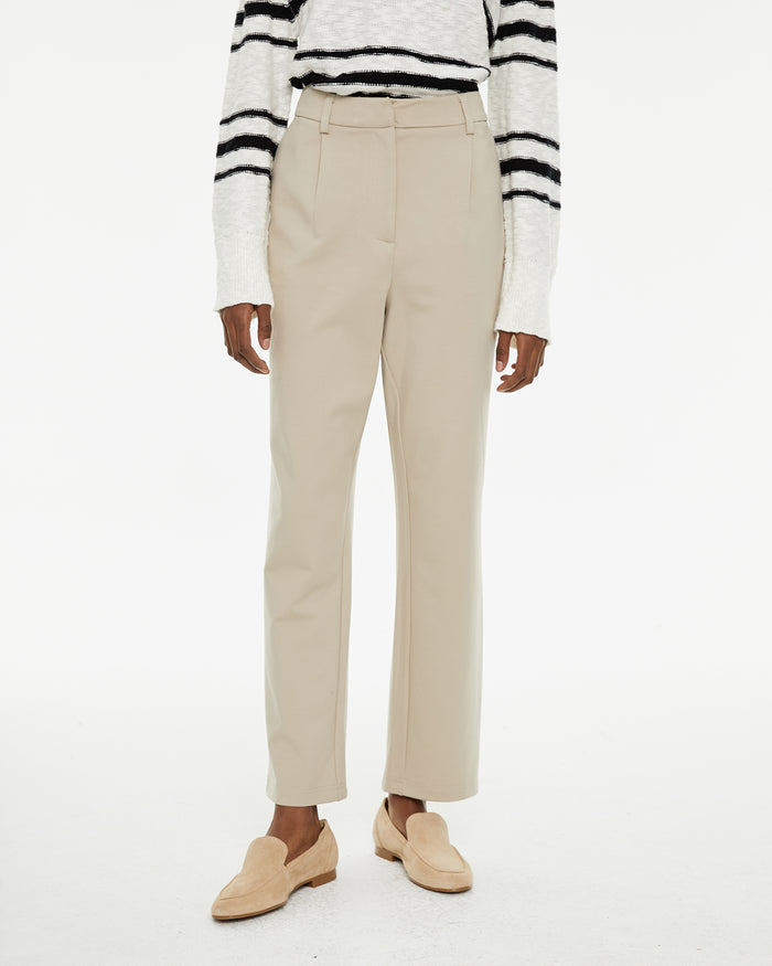 System Action Pantalón Largo Recto De Tiro Medio Tejido Confort