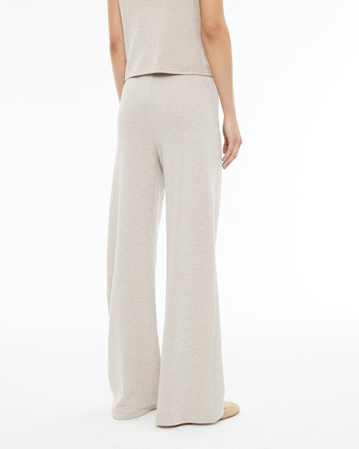 System Action Pantalón Recto Ancho Con Cordón En La Cintura