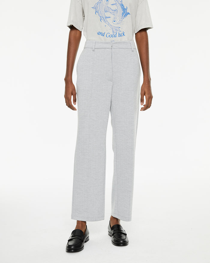 System Action Pantalón Tejido Jacquard Confort De Tiro Medio