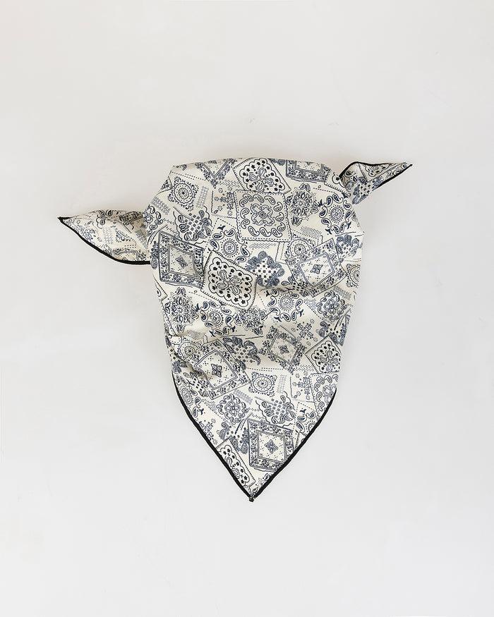 System Action Pañuelo De Algodón Estampado Banda Bicolor