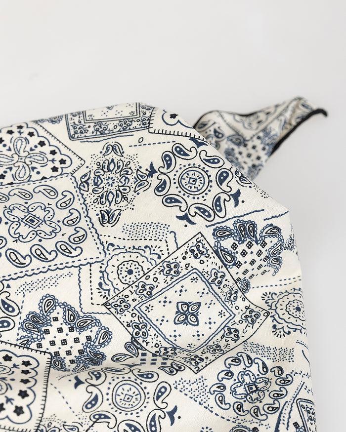 System Action Pañuelo De Algodón Estampado Banda Bicolor