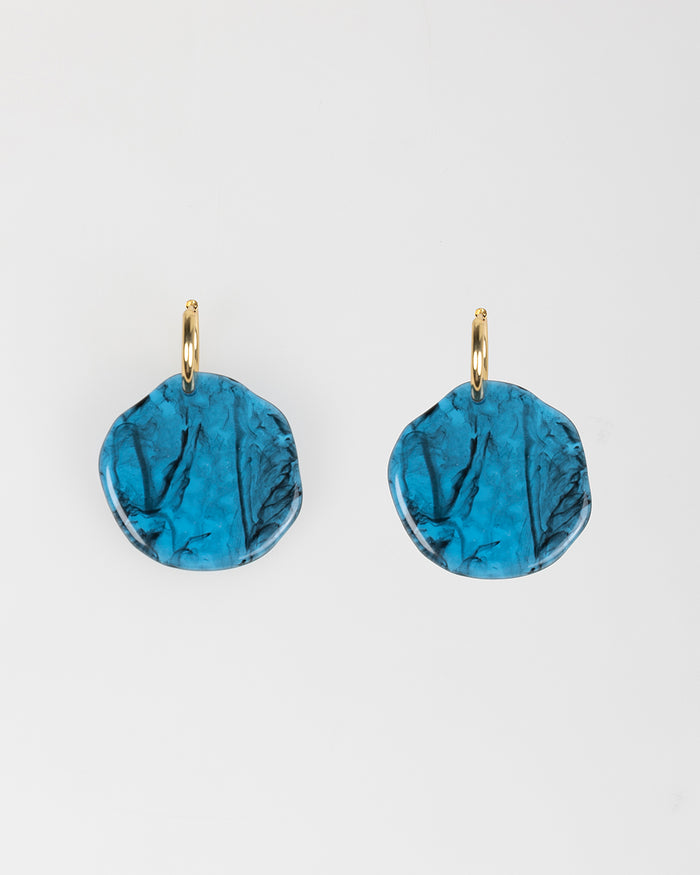 system action Pendientes marmolados diseño circular