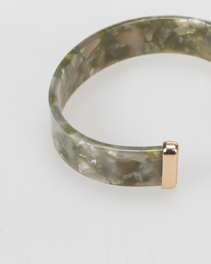 System Action Pulsera Rígida Semi Abierta Efecto Mármol