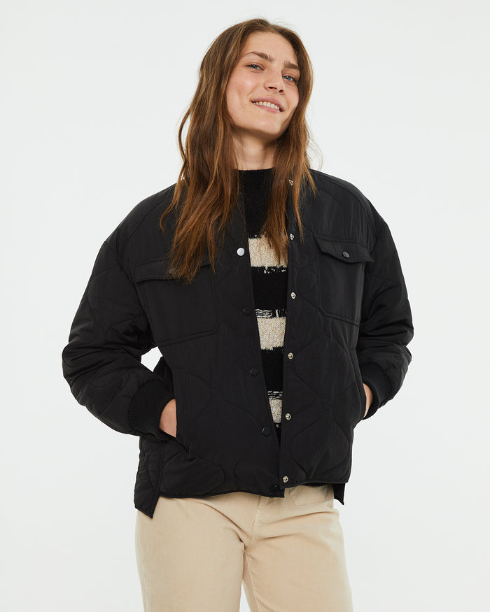 System Action Anorak Corto Con Puños Y Cuello Rib