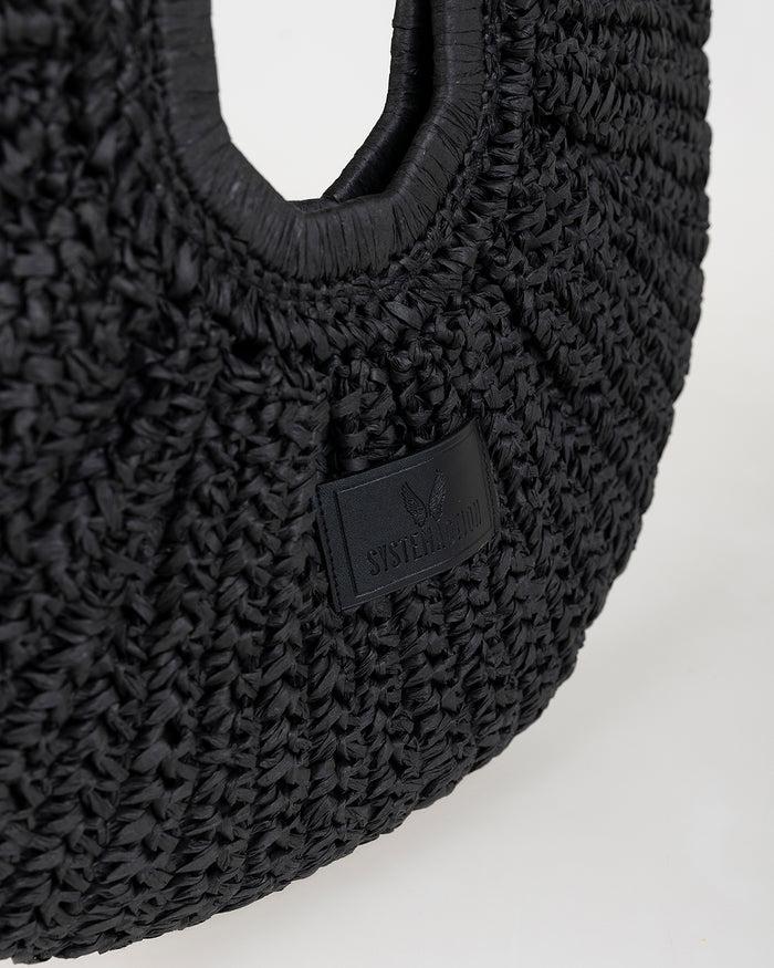 System Action Bolso Media Luna Trenzado