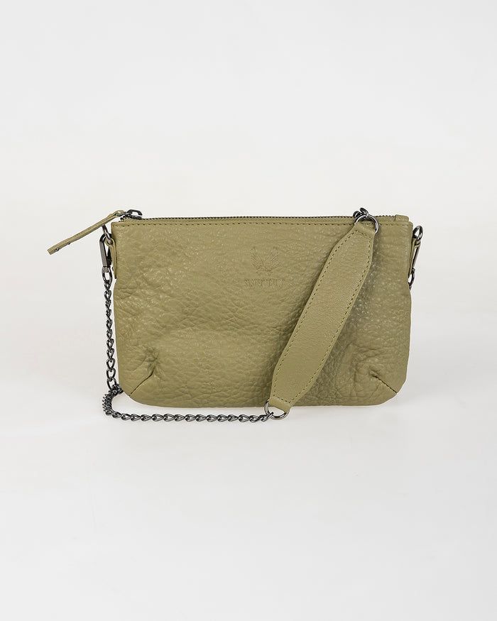 system action Bolso pequeño piel