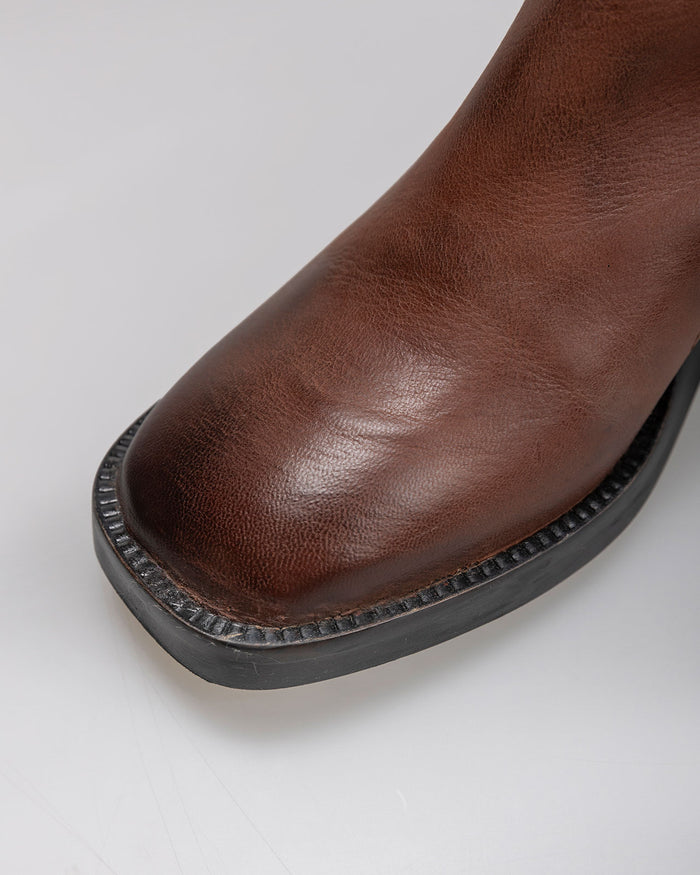 System Action Bota Tacón Caña Media