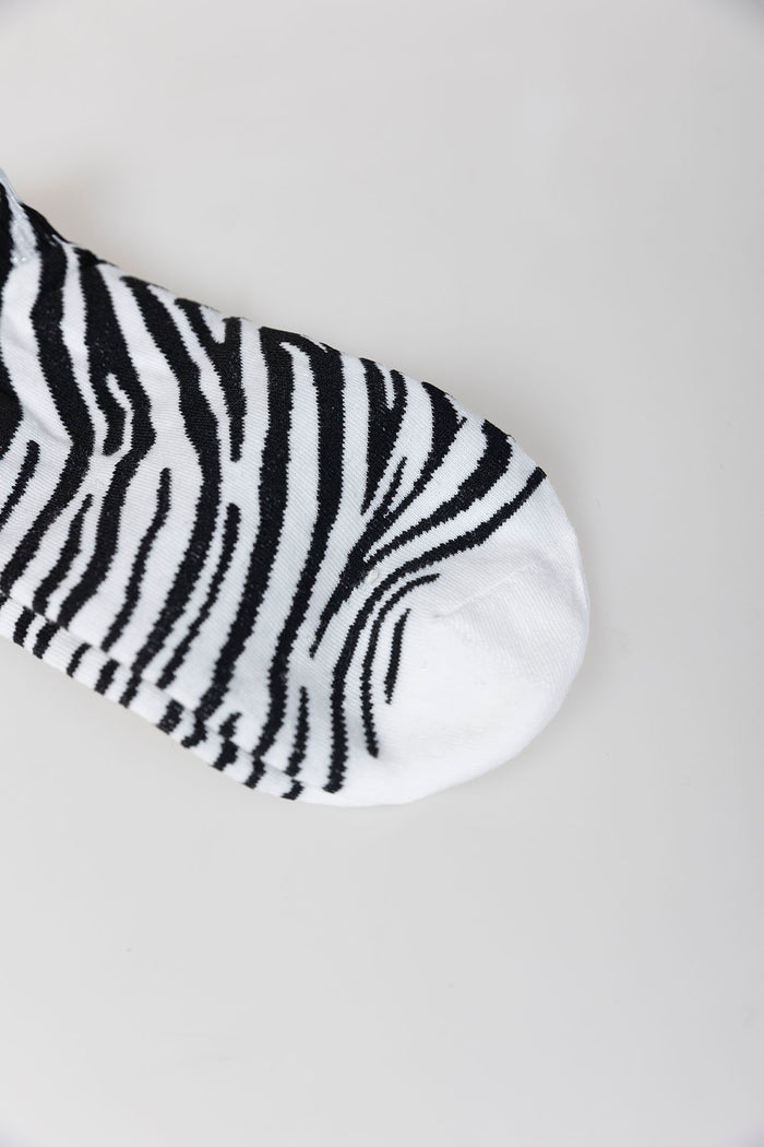 System Action Calcetines Animal Print Cebra