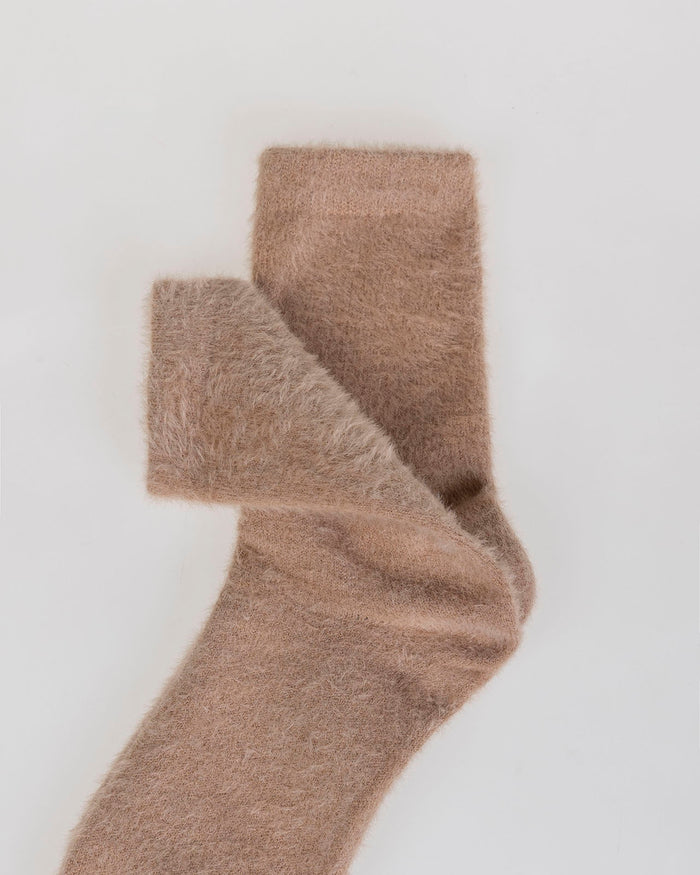 System Action Calcetines De Pelo Beige