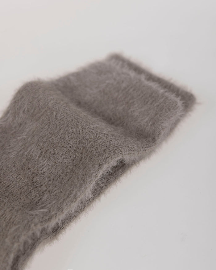 System Action Calcetines De Pelo Gris Claro