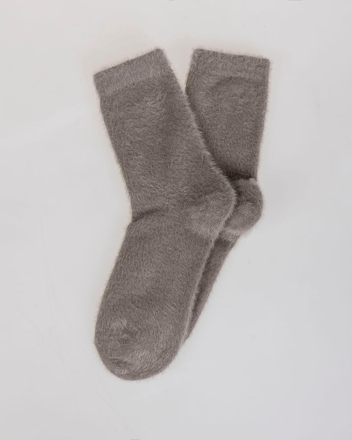 system action Calcetines de pelo gris claro