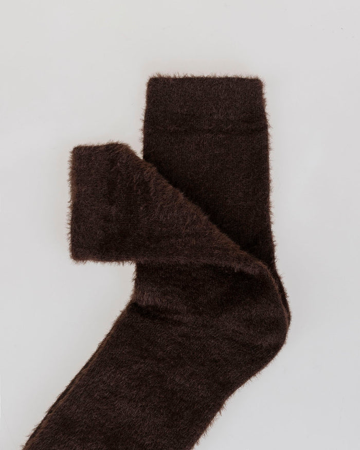 System Action Calcetines De Pelo Marrón