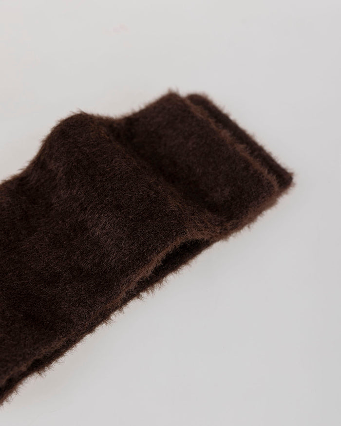 System Action Calcetines De Pelo Marrón