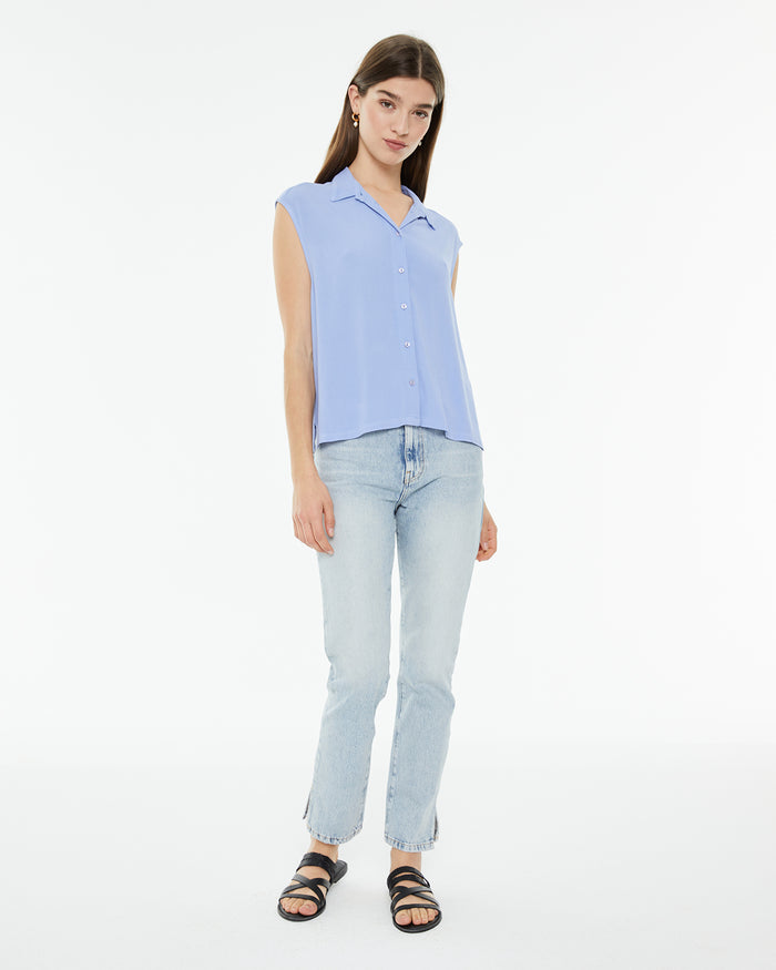 System Action Camisa Fluida Oversize Sin Mangas