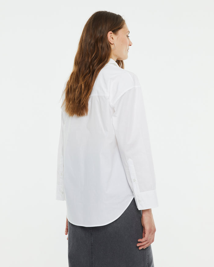 System Action Camisa Masculina Popelín Oversize