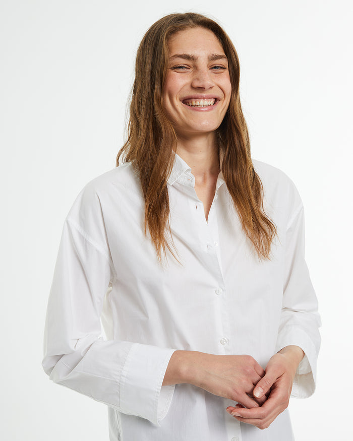 System Action Camisa Masculina Popelín Oversize