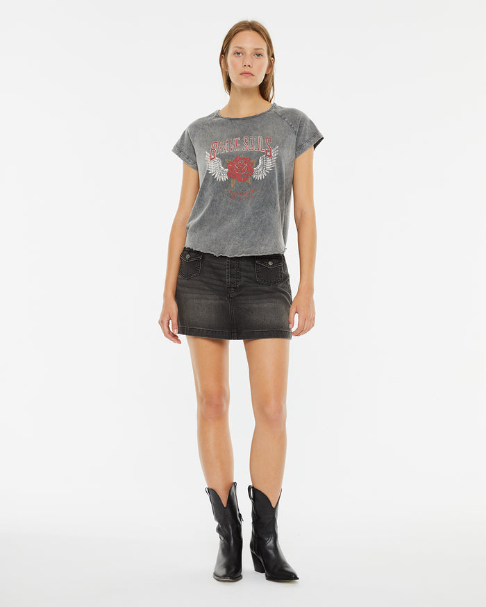 System Action Camiseta Manga Corta Estampado Rosa