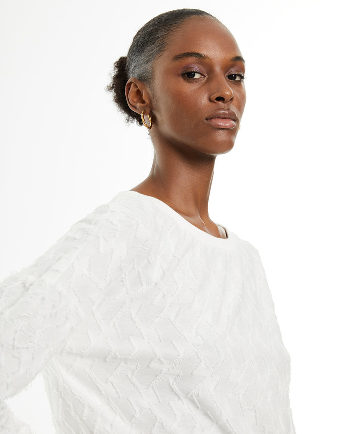 System Action Camiseta Manga Larga Tejido Jacquard