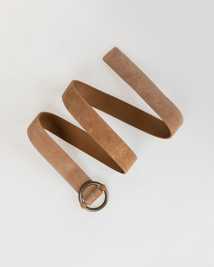 System Action Cinturón Camel Con Hebilla Ajustable