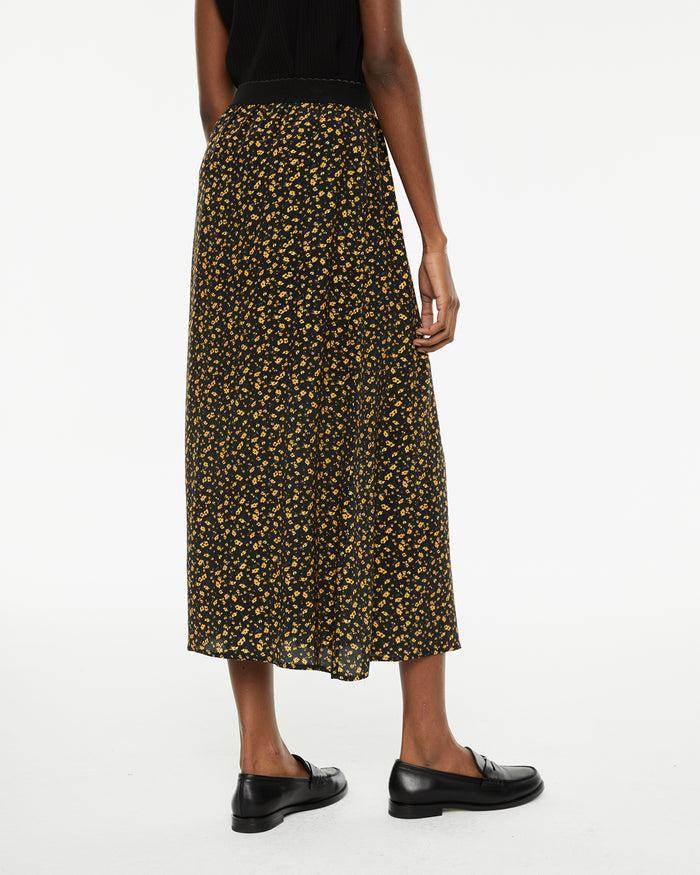 System Action Falda Midi Evasé Estampado Floral