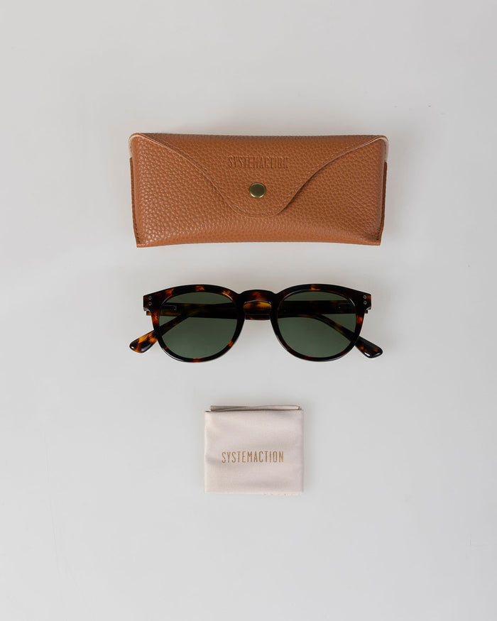 System Action Gafas De Sol Con Montura Marrón