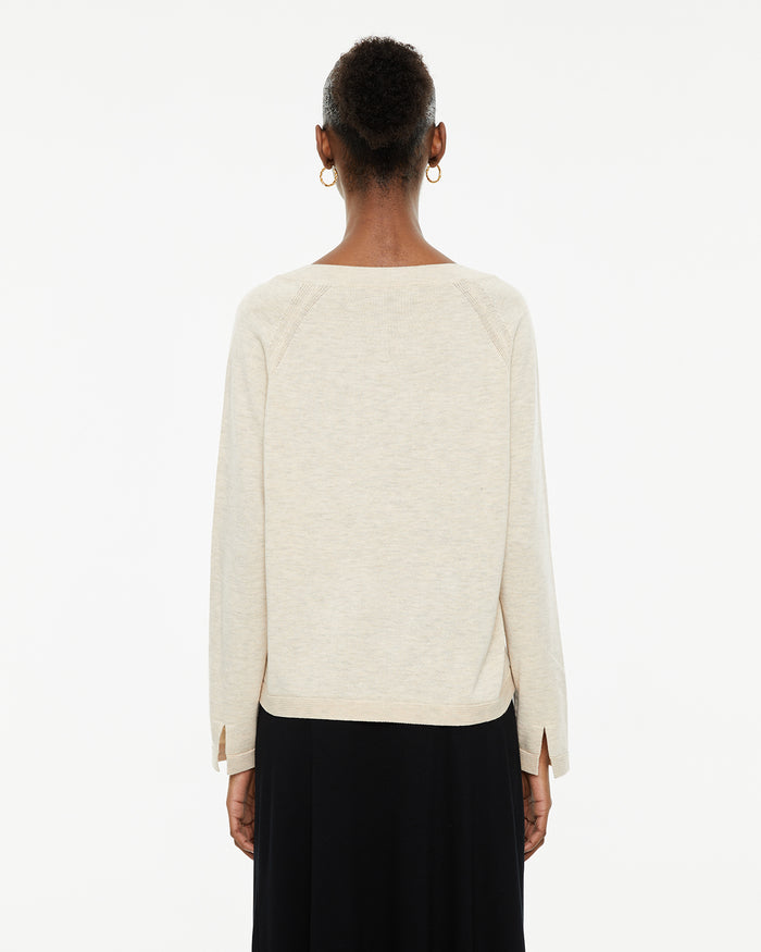 System Action Jersey Básico Con Lana Cuello Pico