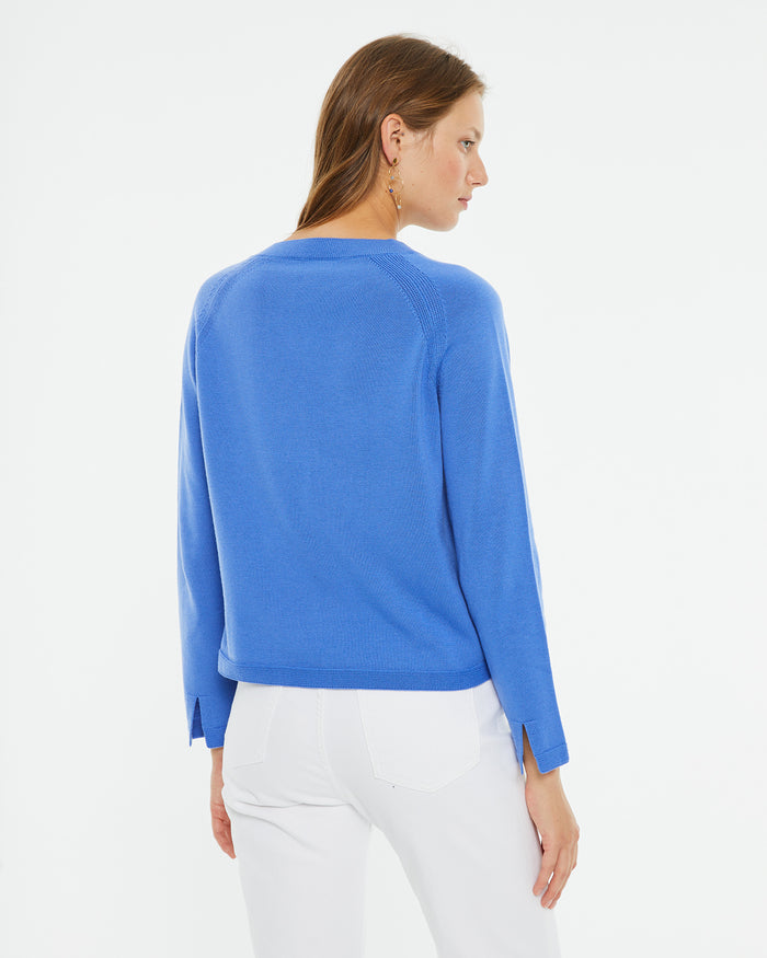 System Action Jersey Básico Con Lana Cuello Pico