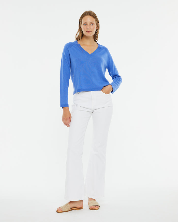 System Action Jersey Básico Con Lana Cuello Pico