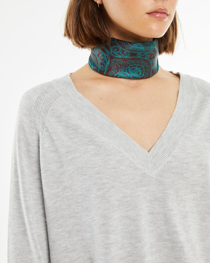 System Action Jersey Básico Con Lana Cuello Pico