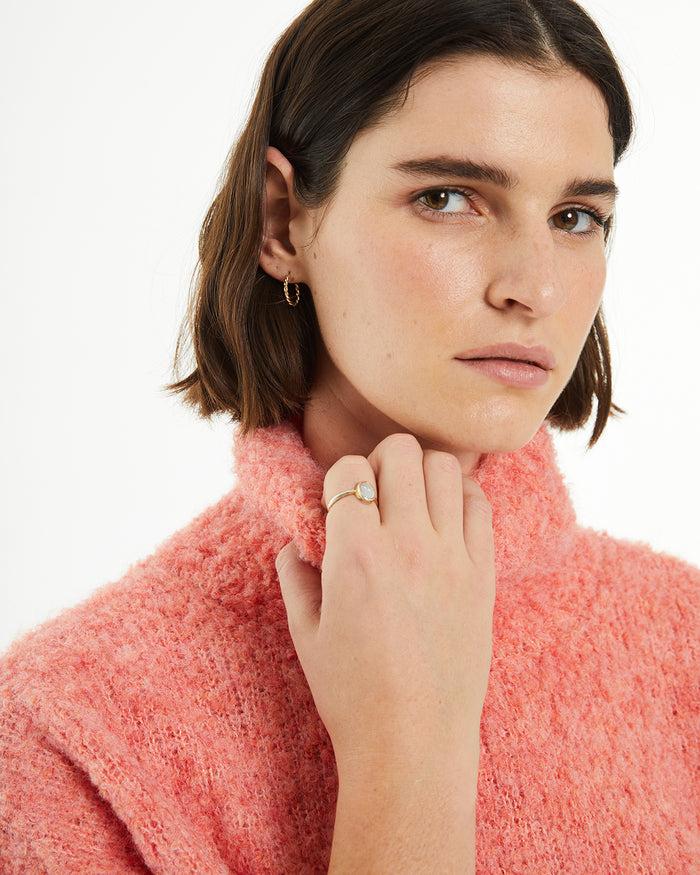 System Action Jersey Bouclé Oversize Cuello Cisne