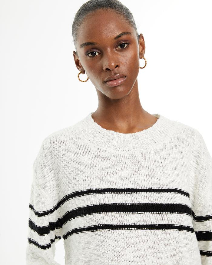 System Action Jersey Rayas Bicolor Acabados Rib